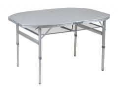 Bo-Camp Tafel Premium Ovaal Koffermodel 120x80 cm